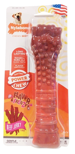 Jerkey de bœuf à mâcher dura texturé Nylabone pour les mordeurs durs