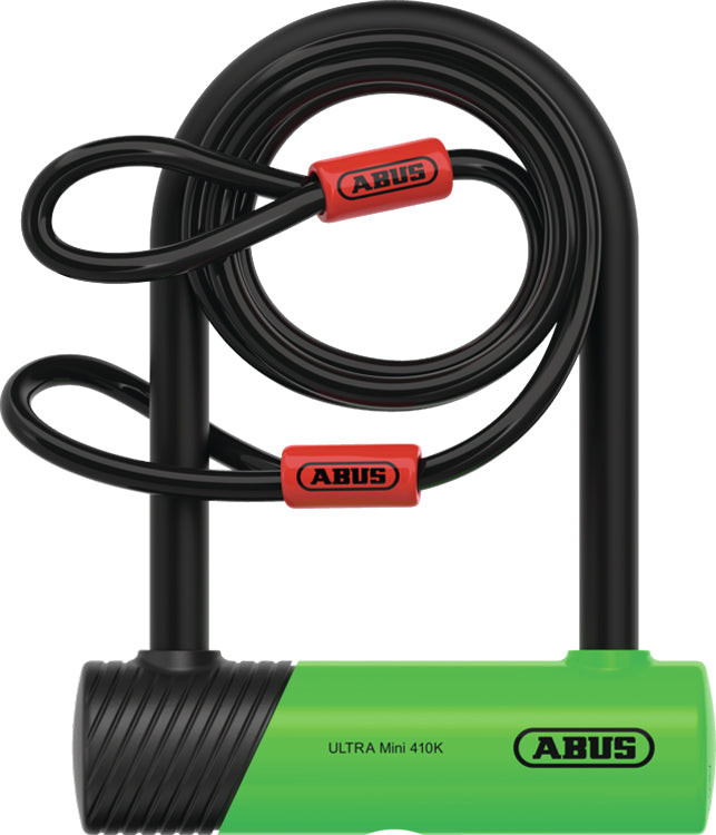 Antivol en U Abus ultra mini 410k 150hb140 incl. câble à boucle cobra et support sh