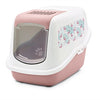 SAVIC KATTENBAK NESTOR IMPRESSION FLAMINGO ROSE BLANC