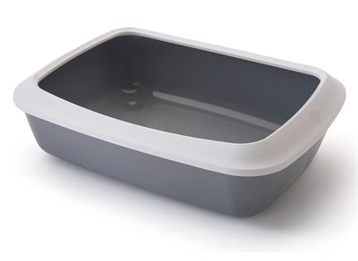 SAVIC KATTENBAK IRIZ avec Rand Cold Grey White