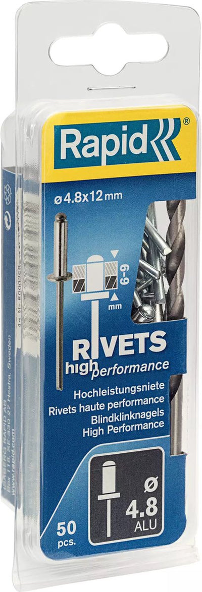 Rivet rapide haute performance ø4,8 x 12 mm - 5000388