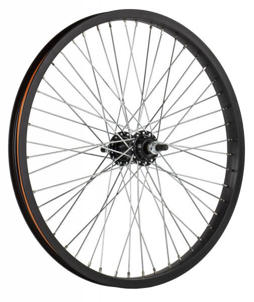 HZB Roue arrière 20 pouces Etro 406 BMX Freestyle 48 Spaaks 10 mm essieu noir