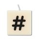 Symbole de bougie Paperdreams #, 4 pcs.