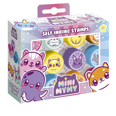 Groupe d'artisanat créatif mini tampons auto-encreurs mymy - 12 pcs.