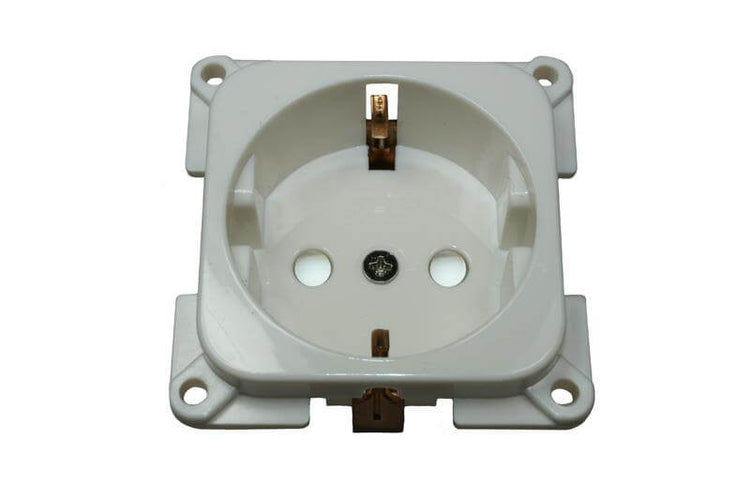 Prise murale C-line camping-car et caravane 230 volts blanche - sans emballage de vente