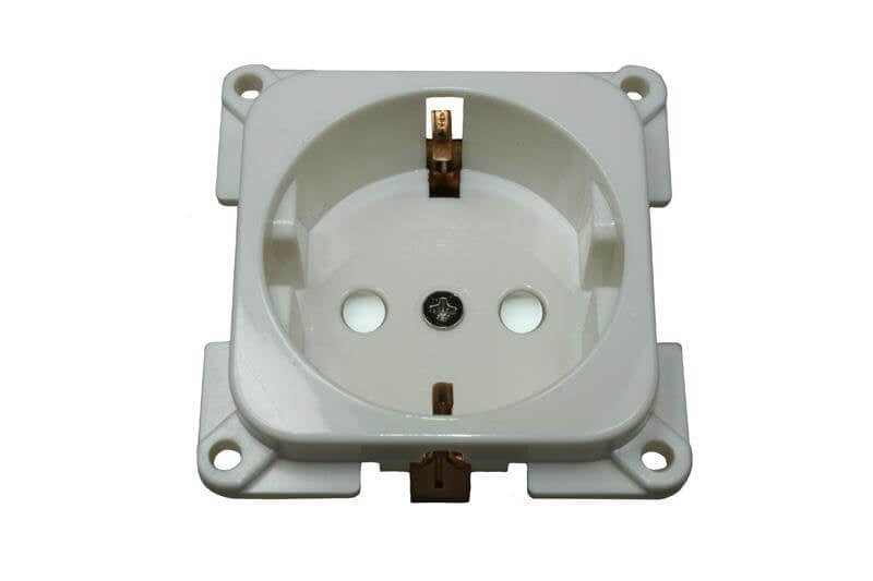 Prise murale C-line camping-car et caravane 230 volts blanc
