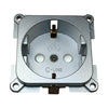 Prise murale C-line camping-car et caravane 230 volts argent