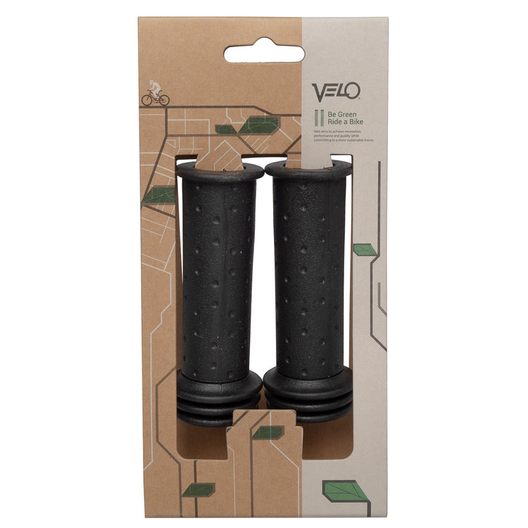 Poignées pour enfants Velo - Fin de sécurité - noir - 105 mm - 20 mm - 1 paire