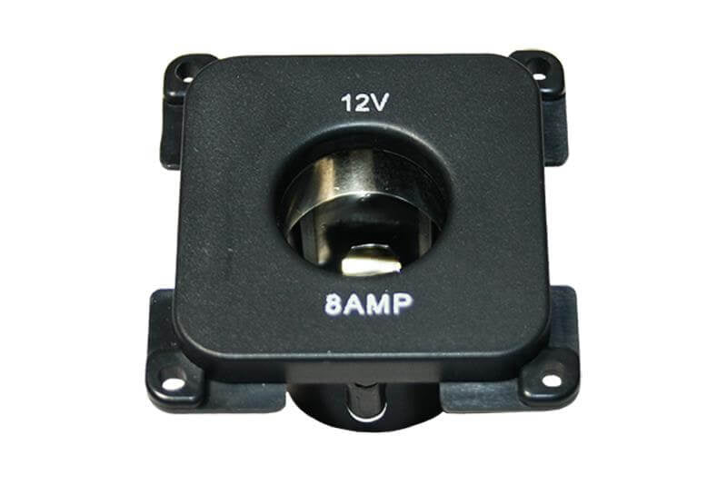 Prise C-line 12 volts pour camping-car et caravane noire