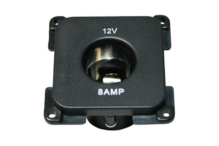 Prise C-line 12 volts pour camping-car et caravane noire - emballée