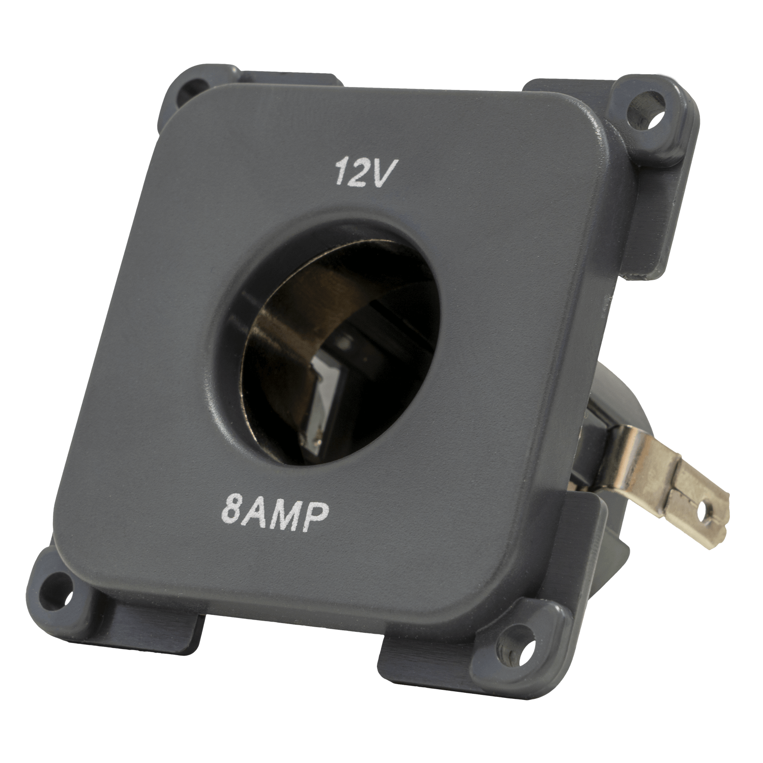 Prise C-line 12 volts pour camping-car et caravane, anthracite