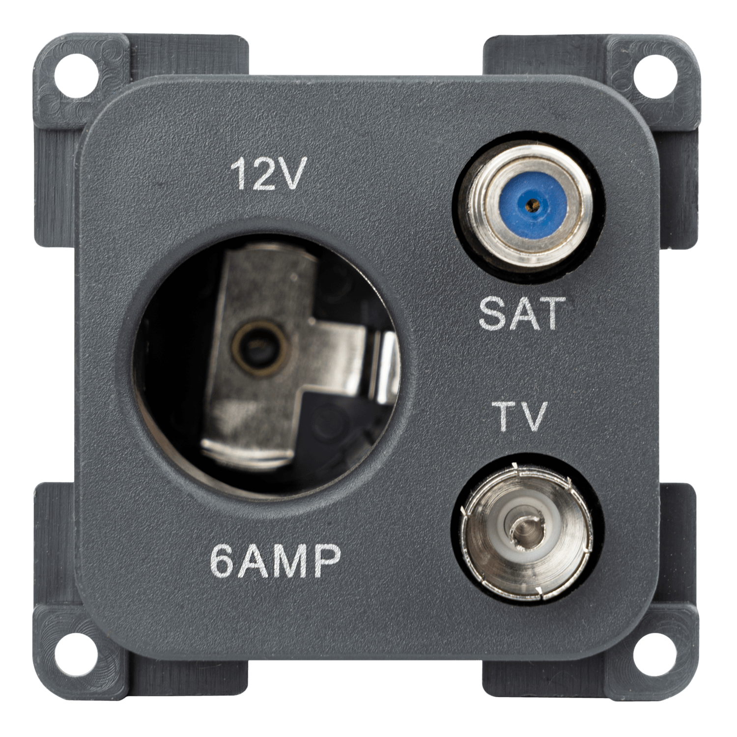 Prise C-line 12 volts avec antenne et connexion satellite anthracite - emballée