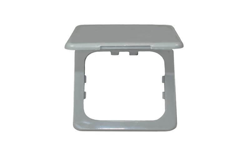 Couvercle à charnière opale gris - emballé