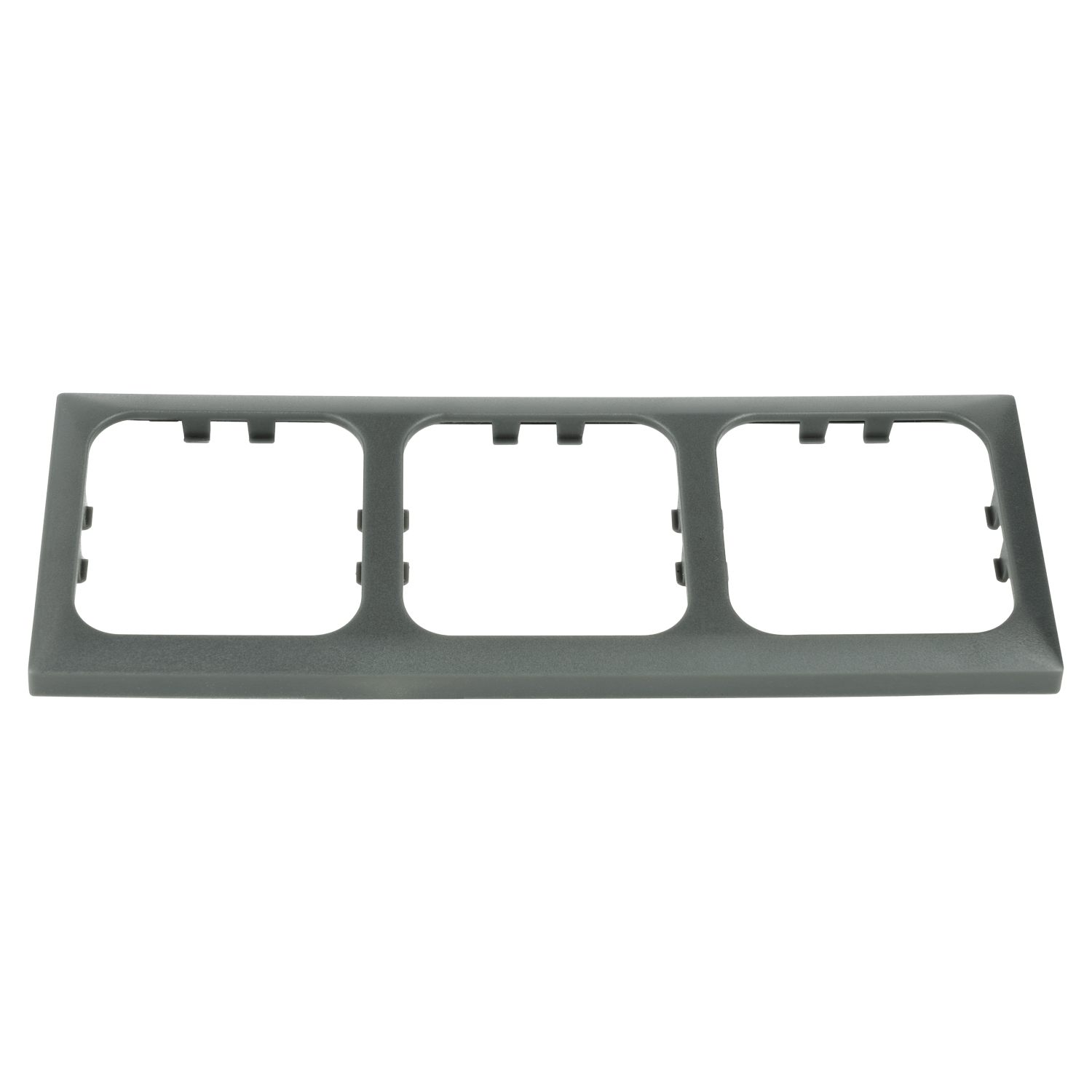 Cadre de recouvrement opale 3 fois anthracite