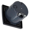 Prise murale C-line 230v avec couvercle rabattable + cadre de recouvrement opale noir