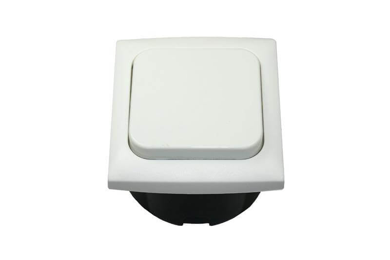 Interrupteur C-line avec cadre opale blanc