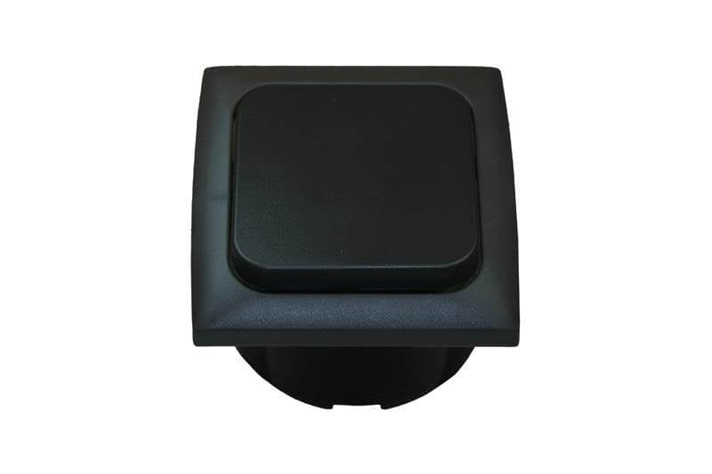 Interrupteur C-line avec cadre opale noir