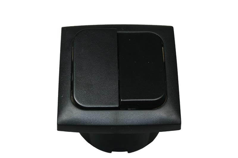 Interrupteur série C-line avec cadre de recouvrement noir opale