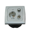 Prise C-line 12 volts avec antenne et connexion satellite avec cadre gris opale