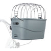 Panier de vélo de direction trixie en plastique gris
