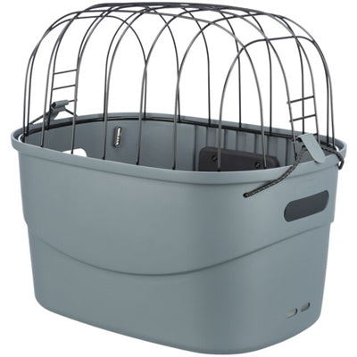Panier de vélo de direction trixie en plastique gris