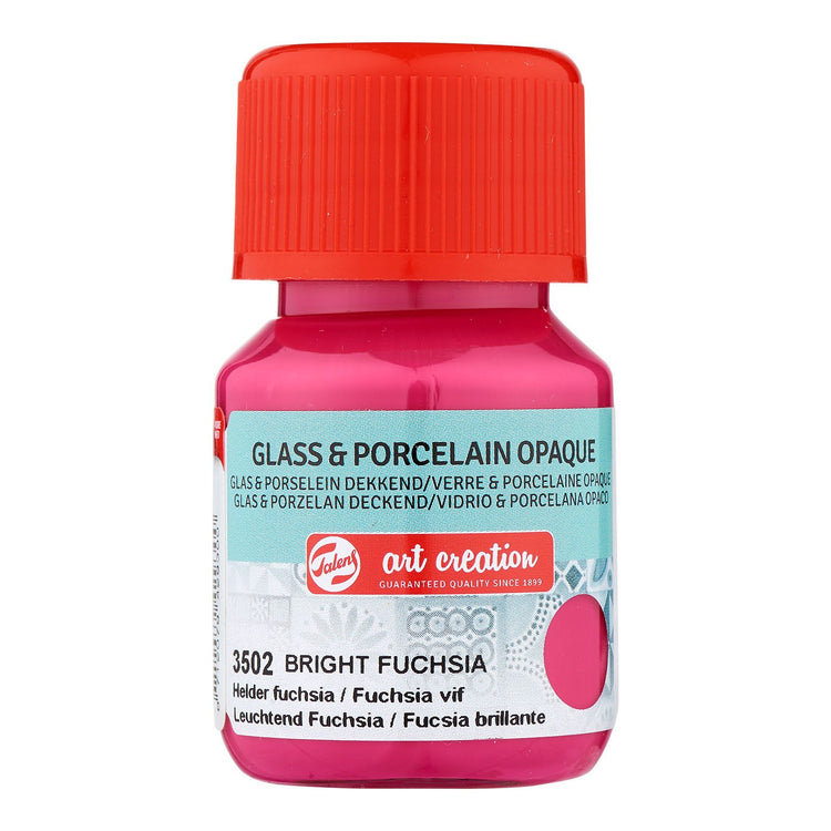 Création d'art Talens • verre porcelaine opaque 30ml fuchsia clair