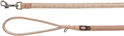 Trixie Dog Leash Boho Windows Premium avec du caramel en néoprène