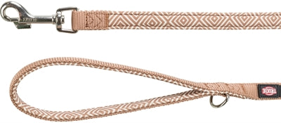 Trixie Dog Leash Boho Windows Premium avec du caramel en néoprène
