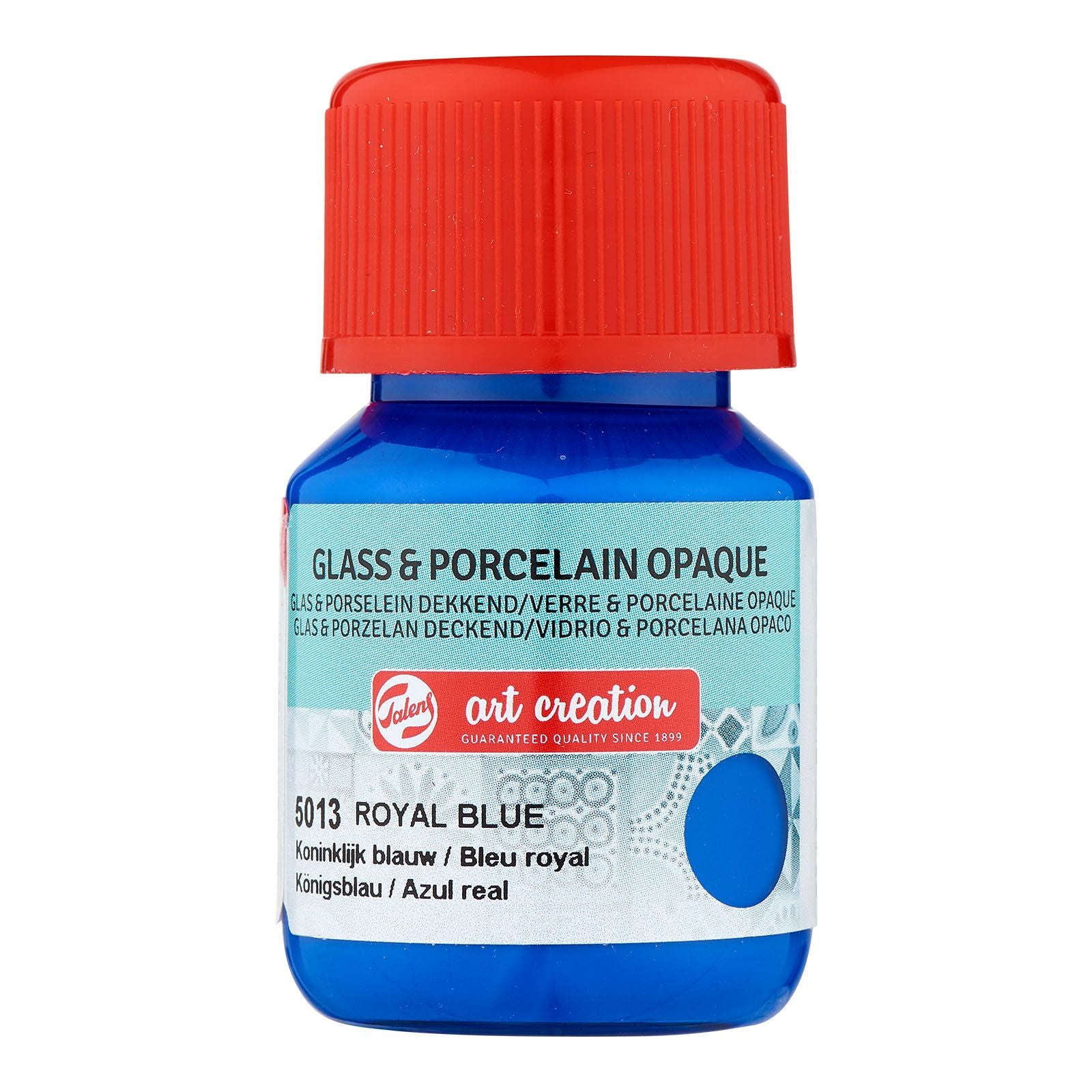 Création d'art Talens • verre porcelaine opaque 30ml bleu roi