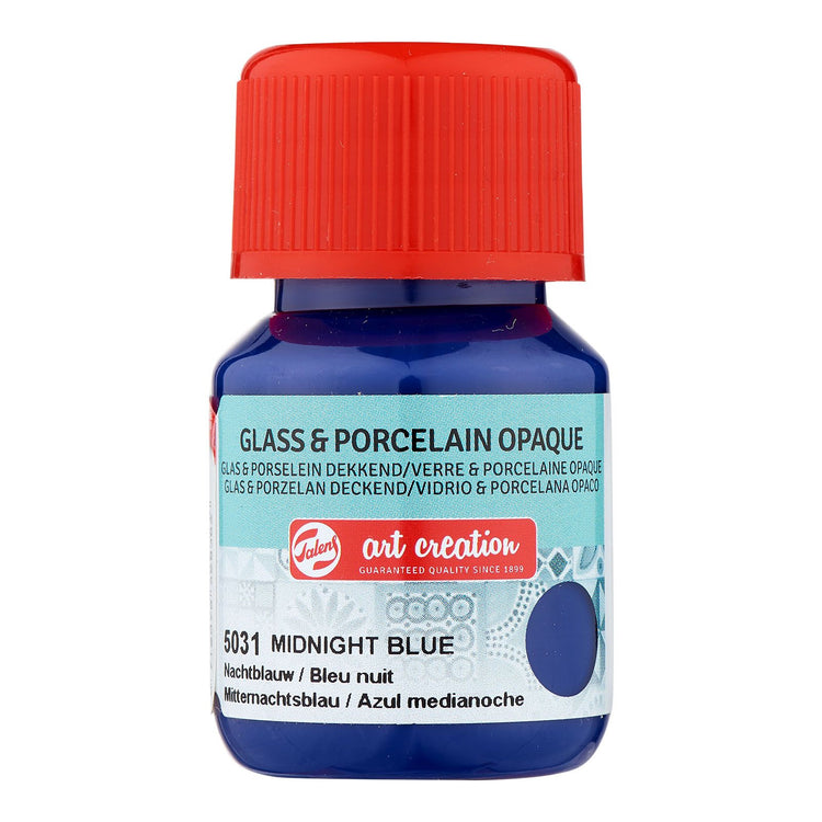 Talens création d'art • verre porcelaine opaque 30ml bleu nuit