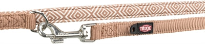 Trixie Dog Leash Boho Windows Prime réglable avec du caramel en néoprène
