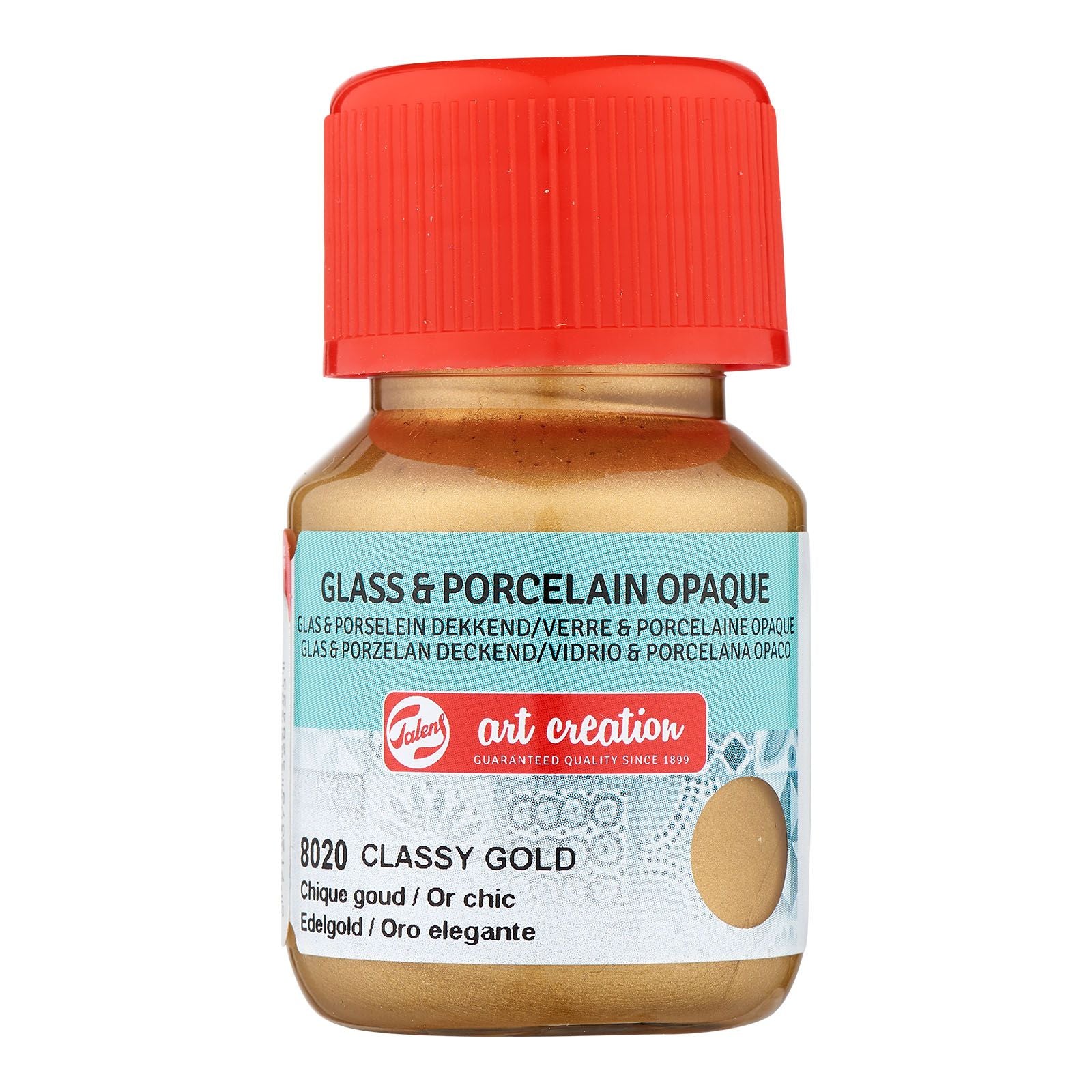 Création d'art Talens • verre porcelaine opaque 30ml or chic