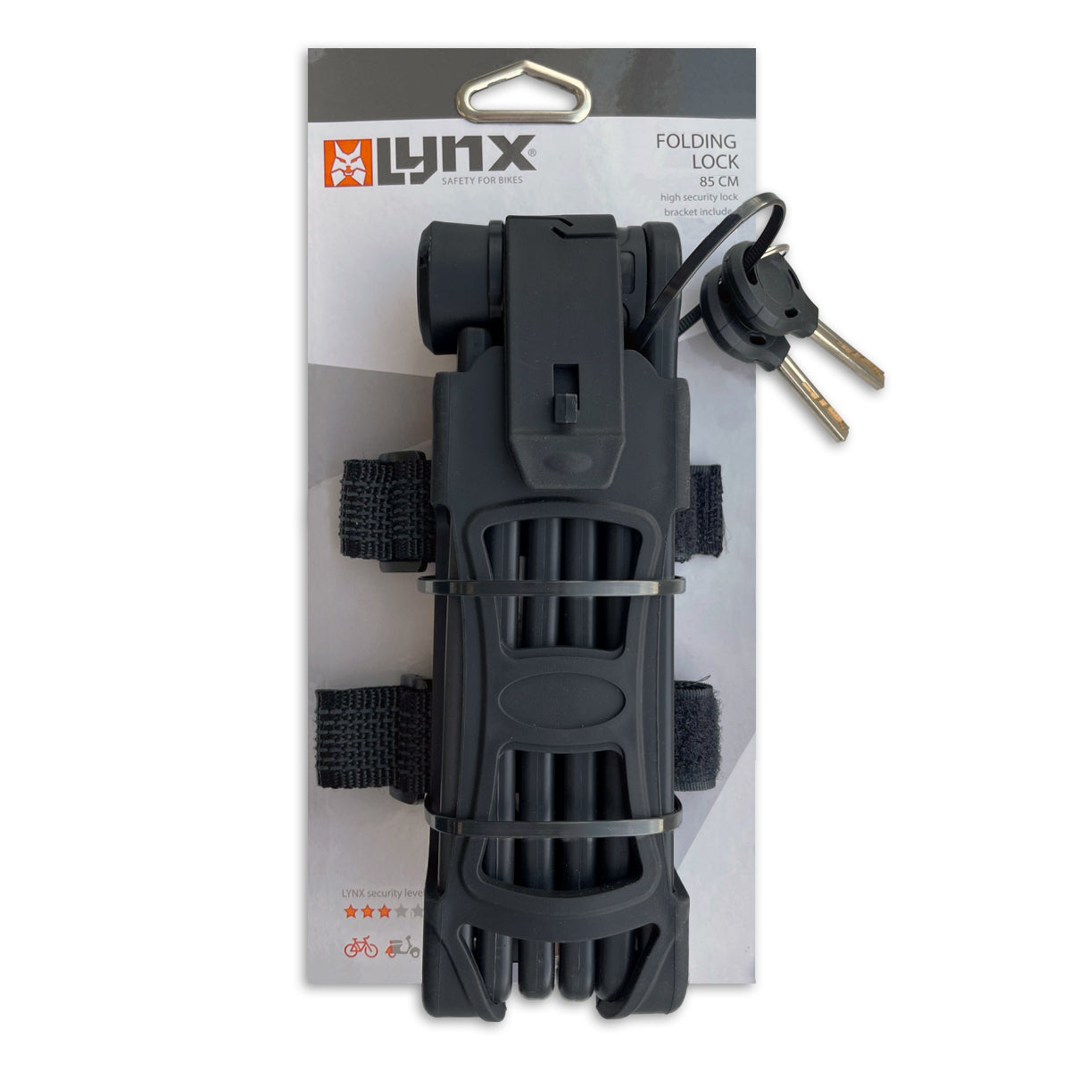 Lynx Lock pliant noir 80 cm
