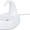 Trixie Fountain Boire en plastique ruisseau incurvé blanc