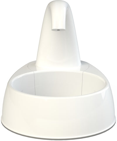 Trixie Fountain Boire en plastique ruisseau incurvé blanc