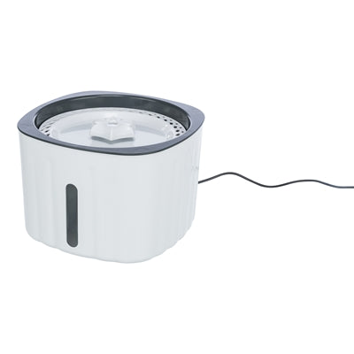 Trixie Boire Fountaine Fleur Plastic White Gris Gris