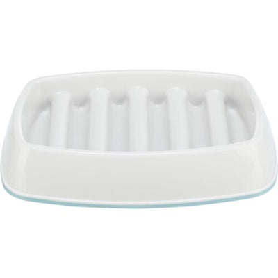 Trixie Food Bowl Slowfeeding Plastic TPR Grey