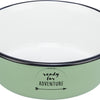 Trixie Food Bowl Bink Blover Box Enamel en acier inoxydable vert