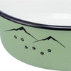 Trixie Food Bowl Bink Blover Box Enamel en acier inoxydable vert