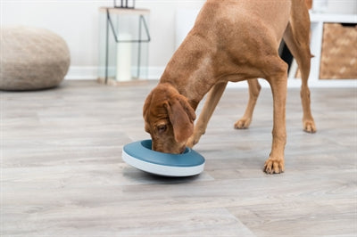 Trixie Slowfeding Bol à bascule Plastique TPR Gray Bleu