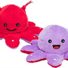 Trixie Octopus réversible en peluche rouge violet