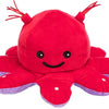 Trixie Octopus réversible en peluche rouge violet