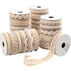 Ruban décoratif Creativ company, l: 6-18 mm, crème, 56x0,90 m 1 boîte