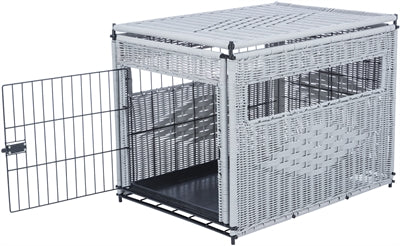 Trixie Trixie Homekennel Polyrotan Gris clair