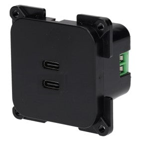 C-line 2x prise de charge USB-C noir