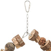 Trixie Ring Swing Wood Pine Cones Natural