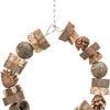 Trixie Ring Swing Wood Pine Cones Natural
