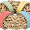 Bague d'herbe marin trixie avec anneaux en papier naturel