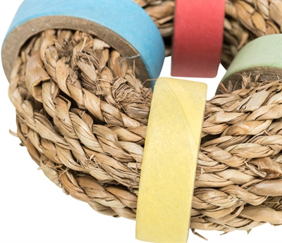 Bague d'herbe marin trixie avec anneaux en papier naturel