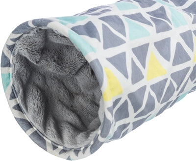 Tunnel de rongeur trixie gris peluche ensoleillé